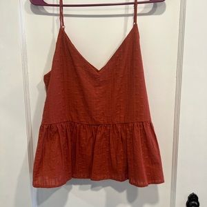 Burnt orange tank top